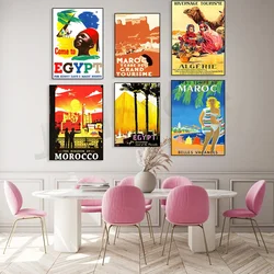Visit Algeria Travel Poster, Algiers Print Amazir Algerian Tourist, North Africa Islam Kitchen Wall Art  Gift Idea