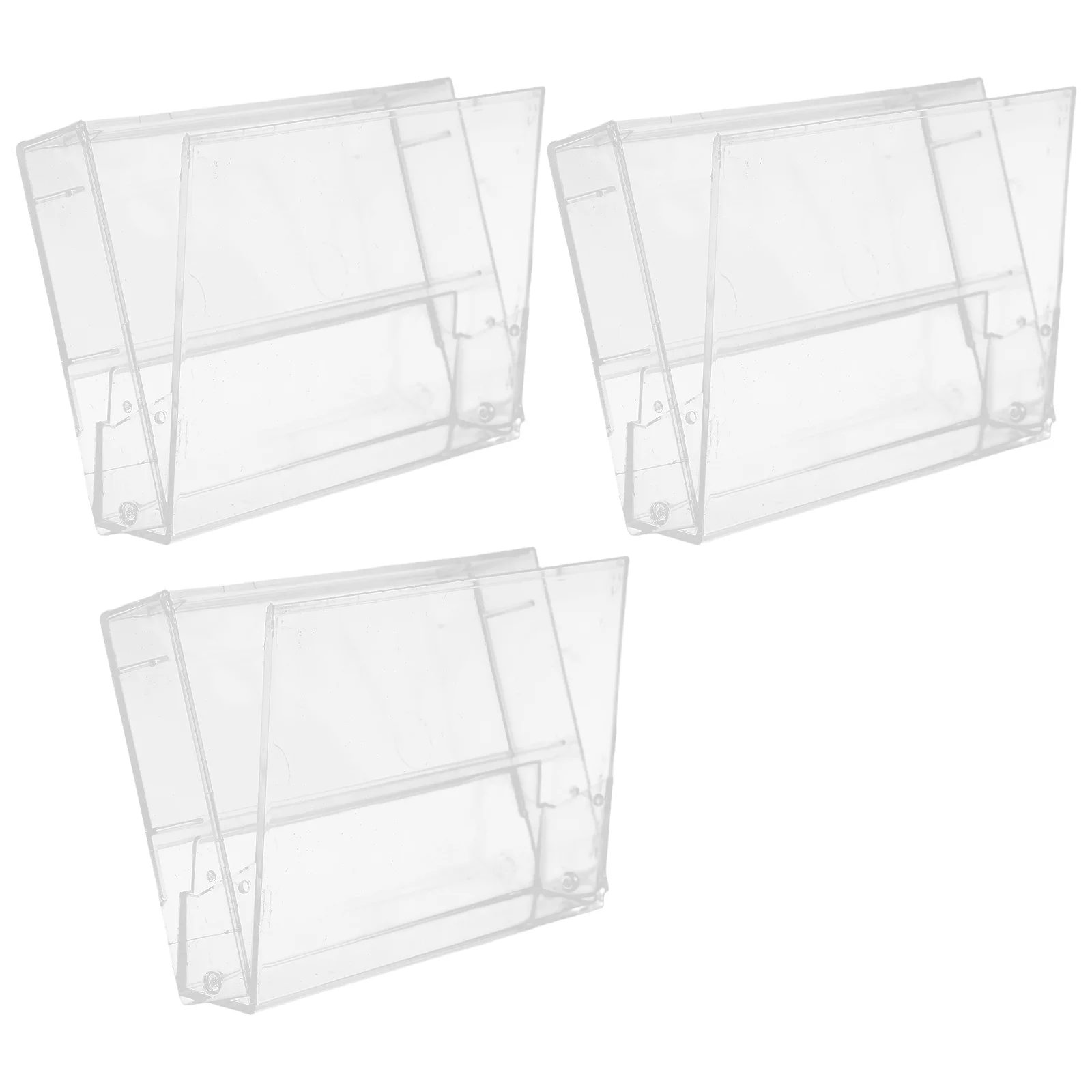 

3 Pcs Tape Cartridge Cases for Stereo Tuners Cassette Holder Adhesive Pp Cajas Transparentes Boxes