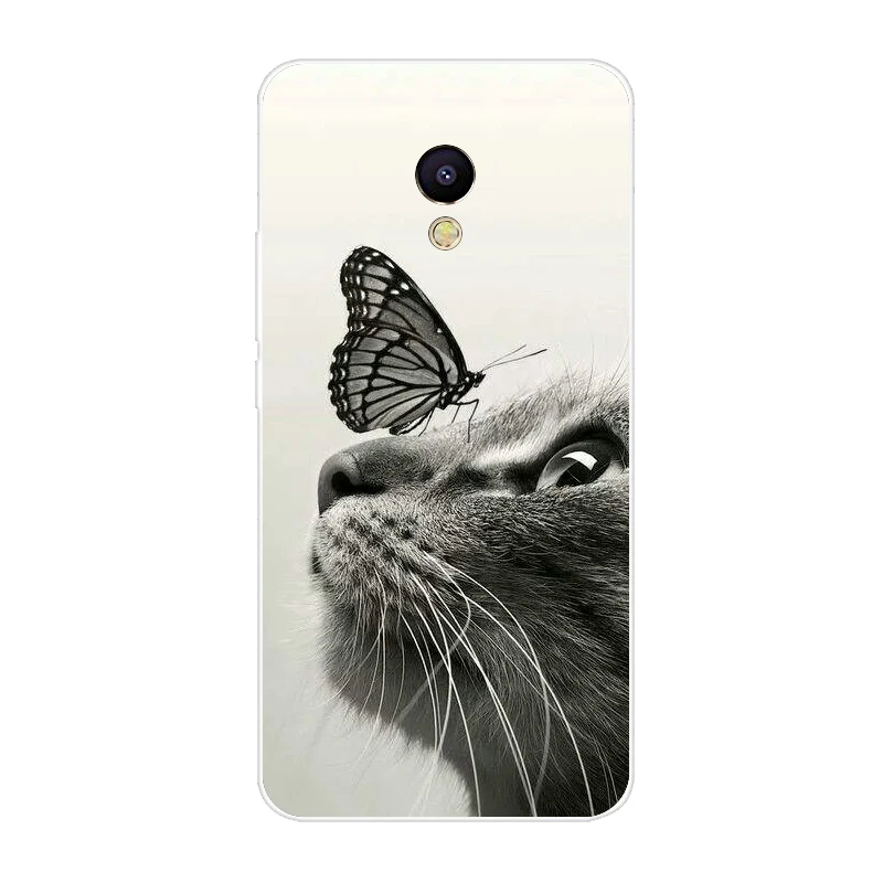 Etui na telefon Meizu M6 M5 M3 M2 Note Soft Silicone TPU Cute Cat Painted Back Cover For Meizu M6 M6S M5C M5 M5S M3S M3 M2 Case