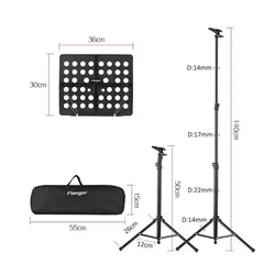 Flanger supporto per treppiede pieghevole per spartiti musicali FL-05R supporto per musica leggero supporto per musica retrattile in metallo per violino per chitarra