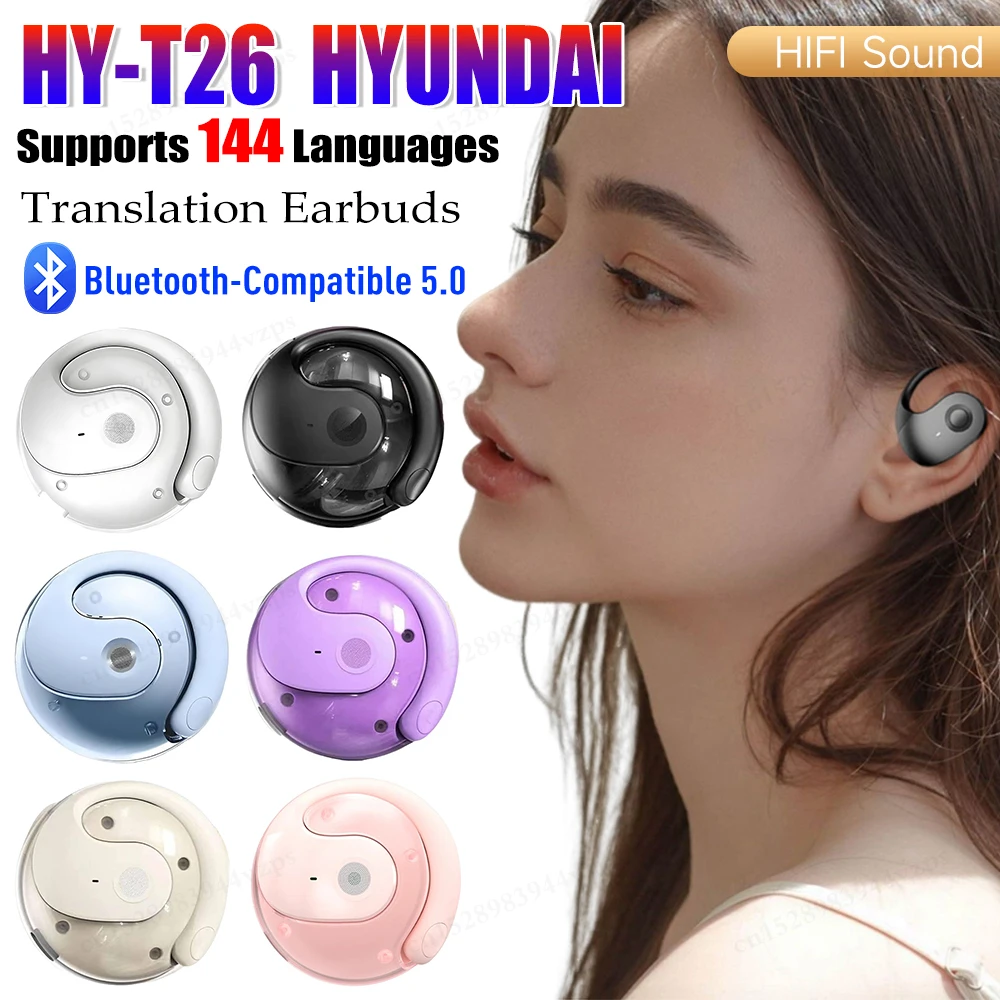 AI Language Translator 144 Languages Translation Earbuds Artificial Intelligence Lightweight Portable Language Translator Device