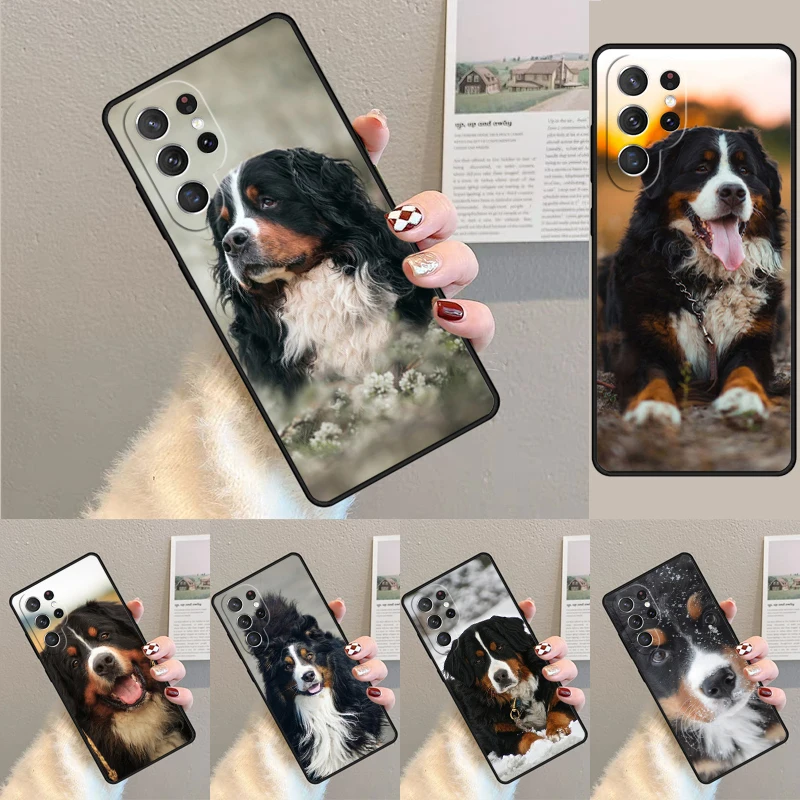 Cover For Samsung Galaxy S24 Ultra S21 S22 S8 S9 S10E Note 10 20 Plus FE S23 Bernese Mountain Dog Phone case Coque