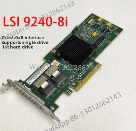 2026   LSI 9240-8i LSI9200-8I 9207 9240 9260-8I 2008 2308 6Gbps SAS HBA FW:P20 9211-8i IT Mode ZFS FreeNAS UnRAID 2* SFF SATA
