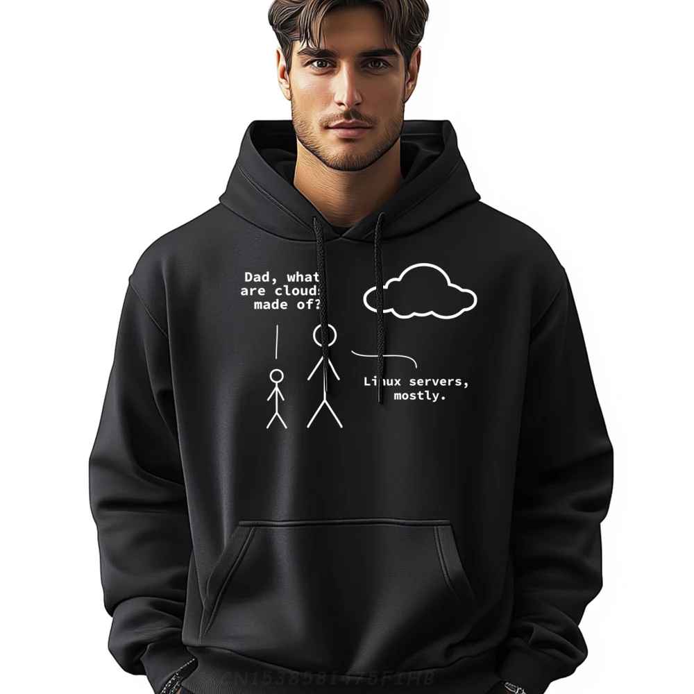 

Dad What Are Clouds Made Of Funny Linux Programmer Harajuku Luxury Hoodie 4TH of July