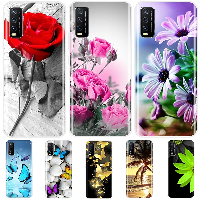 Silicone Case For Vivo Y11S Y12S Y20 Y20i Case Vivo 2028 2026 2027 2029 Soft Tpu Phone Case For Vivo Y20 2021 Back Cover Fundas