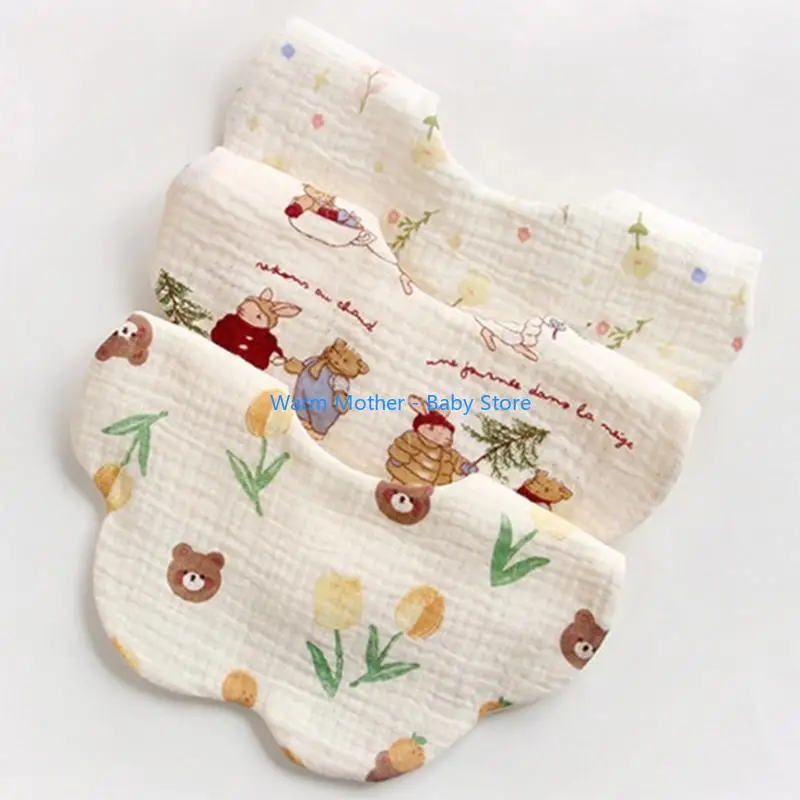 

Cotton Baby Bibs for Boys and Girls Soft Absorbent Infant Burp Cloths Breathable 57QE