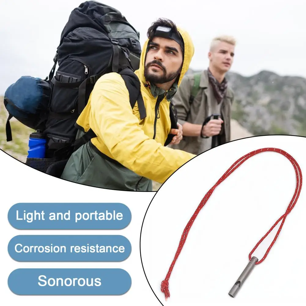 Outdoor Whistle Camping Whistle Alloy Outdoor Survival Whistle for Camping Sports Referees High Decibel Portable Mini for Soccer