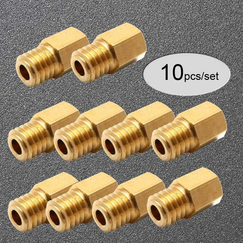 10pcs/set Hex Type Main Jets 5.2x0.75 Thread 6mm Head for MIKUNI Carburetor VM/TM/TMX RX100 AX100 TM24 27 28 Injector Nozzle