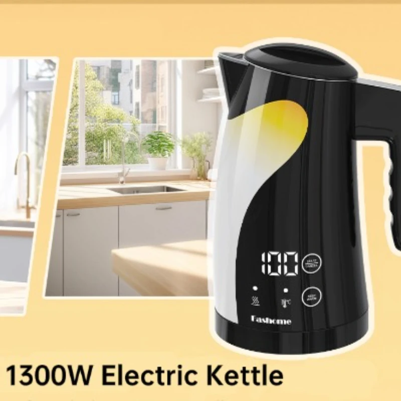 

Kitchen Coffee Electric Pot LED Touch Screen 1300W Stainless Steel Hot Water Boiler 1.25L Adjustable Temperature Electric Kettle