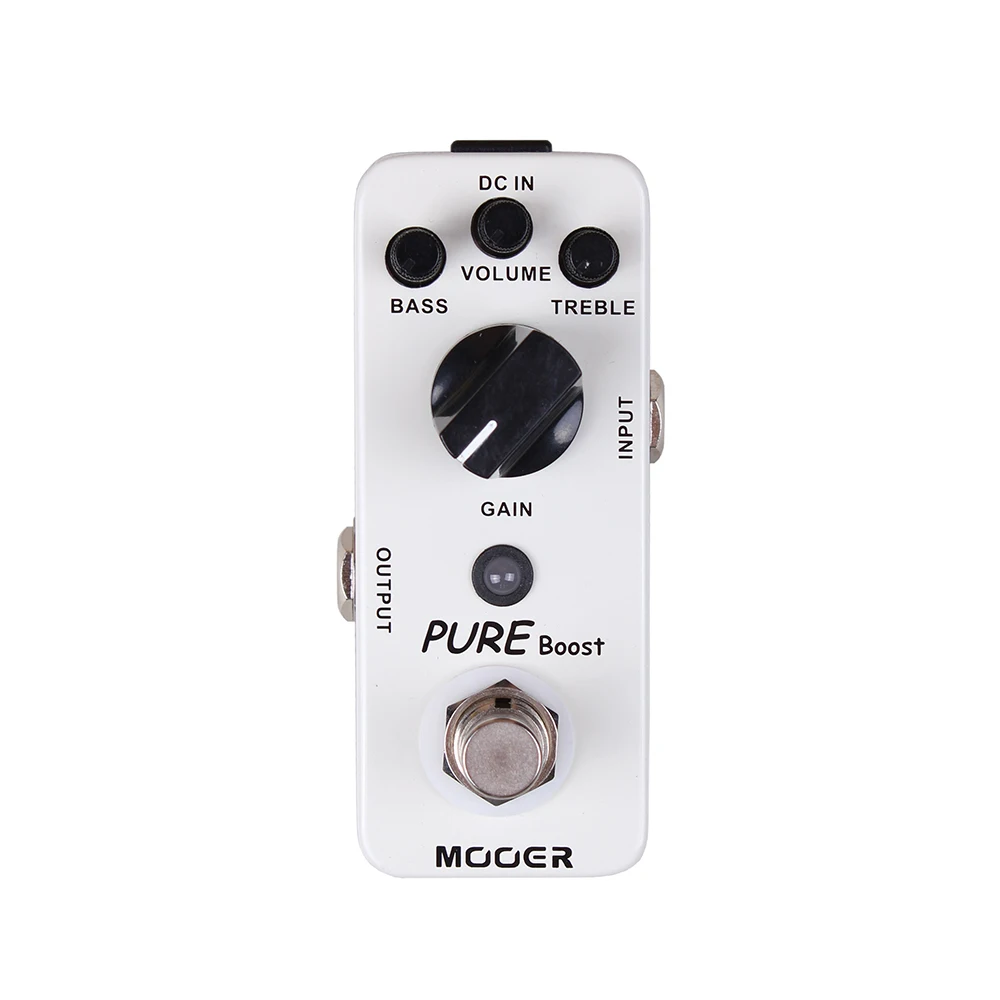 MOOER Pure Boost Mini Guitar Effects Pedal Clean Boost Pedal True Bypass Full Metal Shell Electric Guitar Parts Accessories