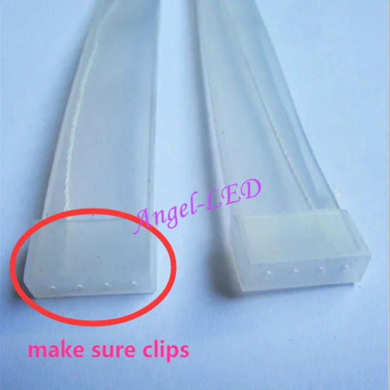 5m/10m length 8mm/10mm/12mm Transparent Silicone Rubber Tube for SMD5050 ws2811/2812b waterproof IP67/68 Silicon cilp led strip