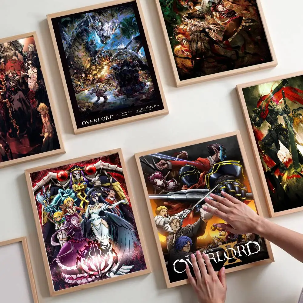 Overlord Classic Vintage Posters Whitepaper Prints Posters Artwork Kawaii Room Decor
