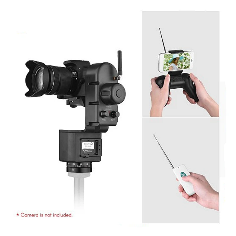 YT-3000 50m Wireless Remote Control Electronic Pan Tilt Motorized Panoramic Tripod Head For Camera Video Shooting