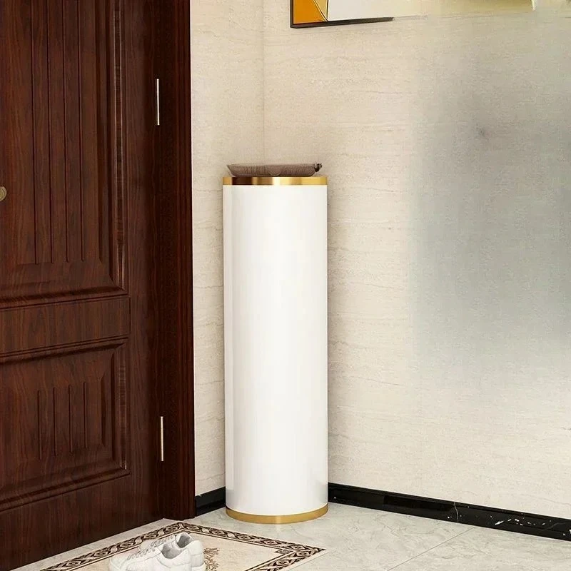 Entrance Household Door 2026 New Popular Rotating Shoe Cabinet Entrance Entrance Steel Round Multi-layer Disinfection Shoe Rack