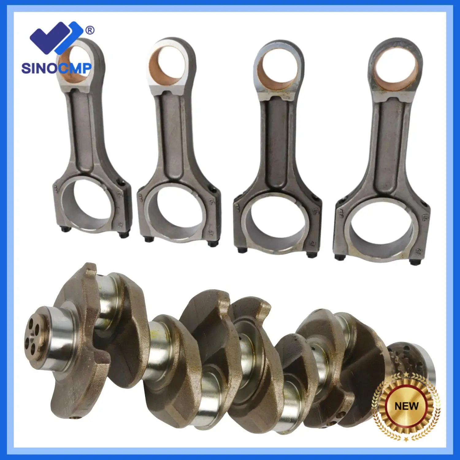 

4 шт. N47 N47D20 Коленчатый вал и шатун 11247812641 11247807345 11217803479 Для BMW 120d 320d X1 X3 E90 F25 F30 2.0 Дизель