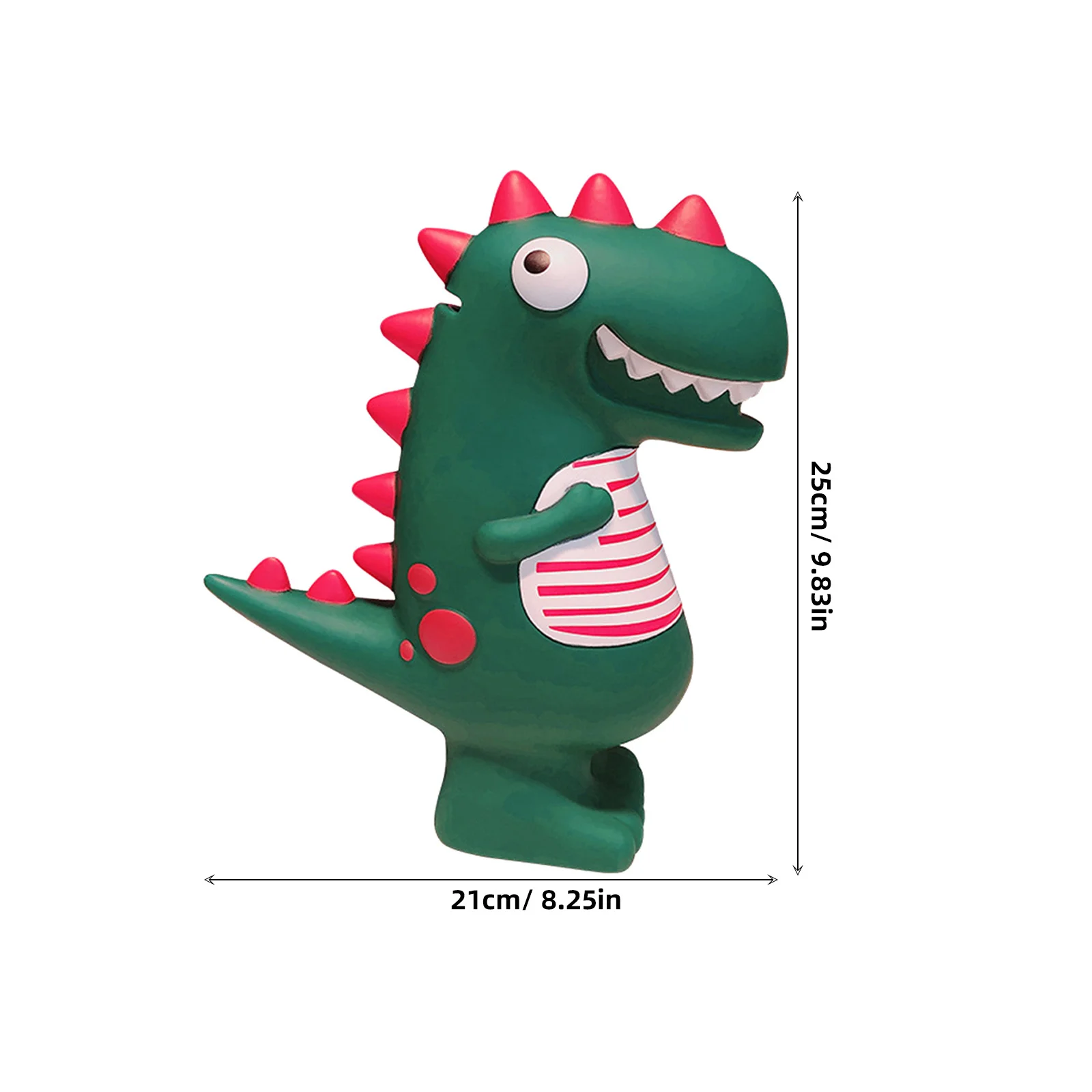 بنك العملات المعدنية على شكل ديناصور مادة الفينيل لطيف الاطفال حصالة على شكل حيوان لديكور سطح المكتب الكرتون الديناصورات جرة تخزين المال