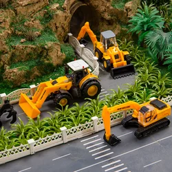 HO Scale 1:87 Miniature Bulldozer/Excavator Model Alloy Car Vehicle For Diy Building Sand Table Scene Layout Diorama Kit 1Pcs