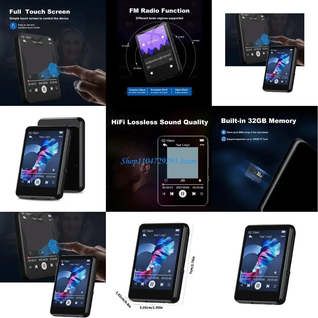 

Y2GD Full Touch Panel M.p.3. Player 32GB Extendable Memory Constructed In Lecturer Easy Guidance Structure