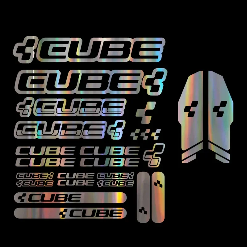 

Vinyl stickers for mountain bikes, cube universal, bicycles