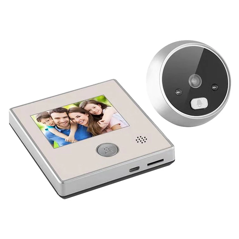 

NEW-Smart Peephole Camera 2.8-Inch Lcd Screen 1080P Smart Night Vision 160° Wide-Angle Anti-Theft Peephole Doorbell Camera