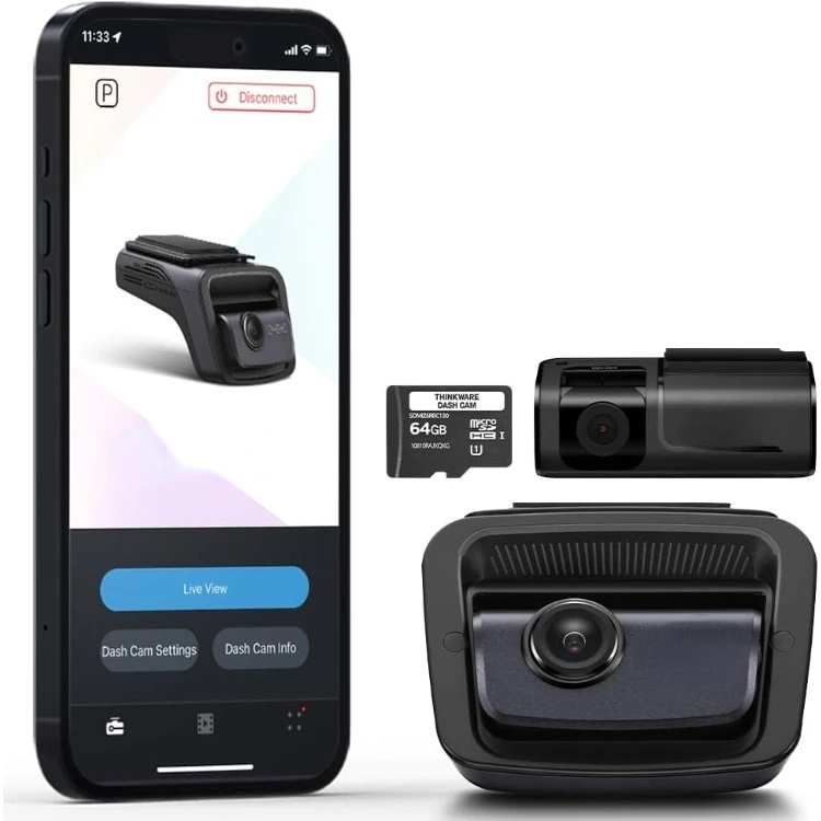 2CH 4K Front Dash Cam, 2K Rear Cam, STARVIS 2 Sensor Night Vision, Car Camera 5GHZ Wi-Fi GPS Radar Buffered Parking Mode