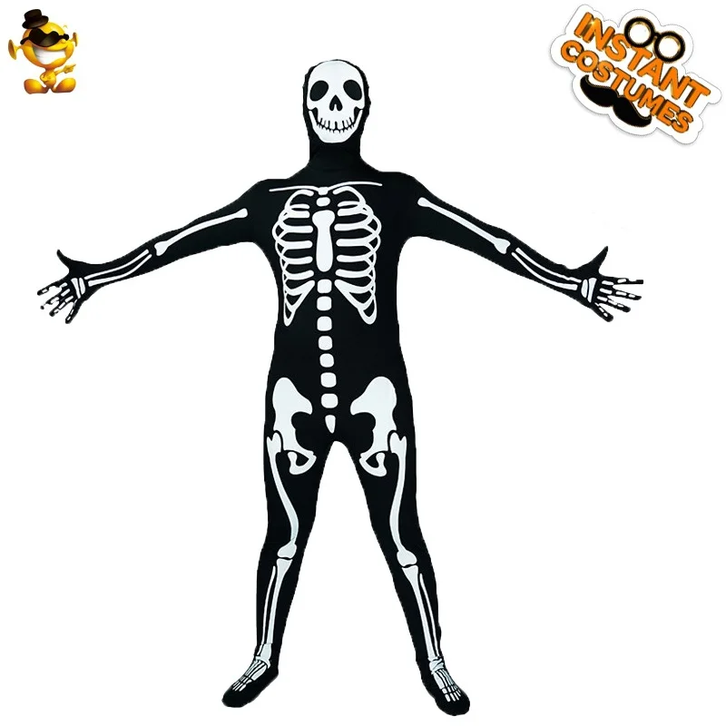 

Взрослый мужской костюм на Хэллоуин, костюм ужаса, скелета, призрачной кости, комбинезон, китайский производитель, зимний сезон, сценический костюм