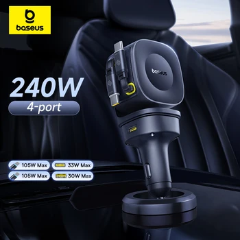 Baseus 240W 4-Port Car Charger 1