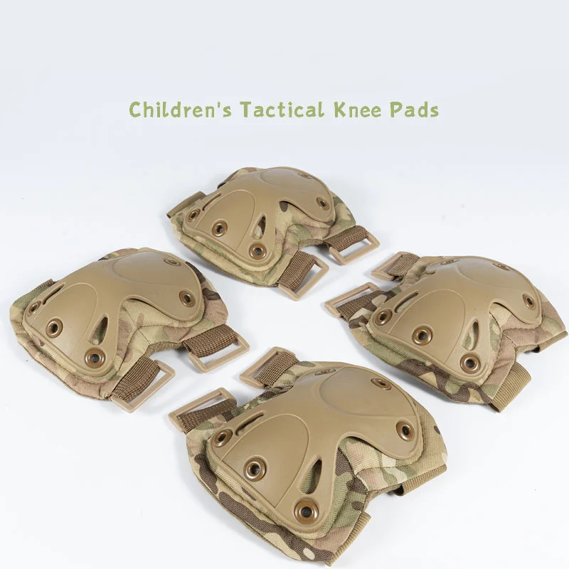 Children's Outdoor Sports Tactical Knee And Elbow Four-piece Training Protective Gear Riding Protective Equipment