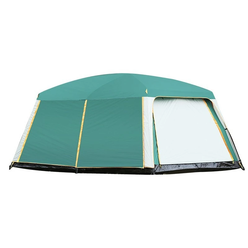 

Outdoor camping tent, thickened rainproof camping equipment, silver-coated sunscreen outdoor multi-person tent
