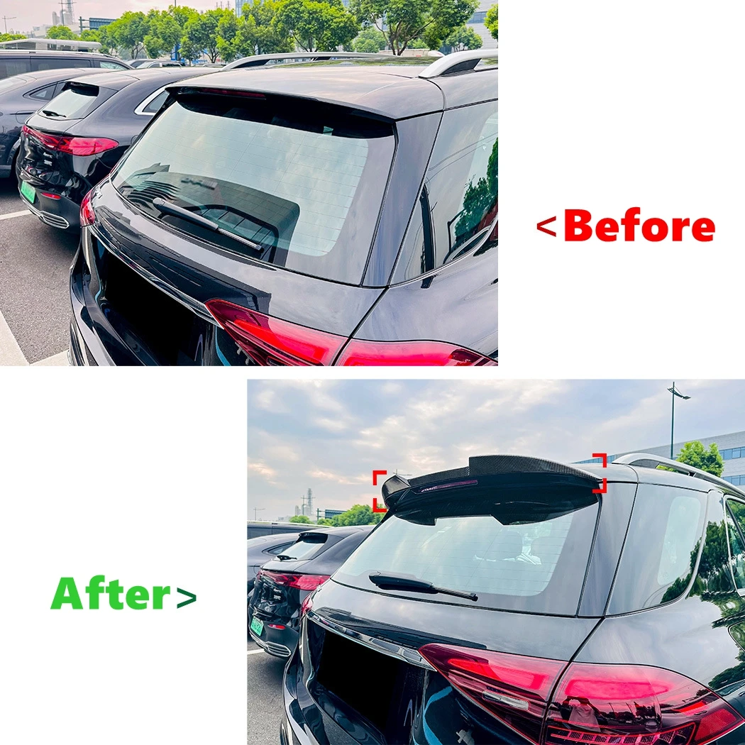 For Mercedes Benz GLE W167 C167 GLE300 350 400 GLE450 GLE53 GLE63 AMG 2019-2024 Rear Trunk Lid Spoiler Wing Splitter Lip