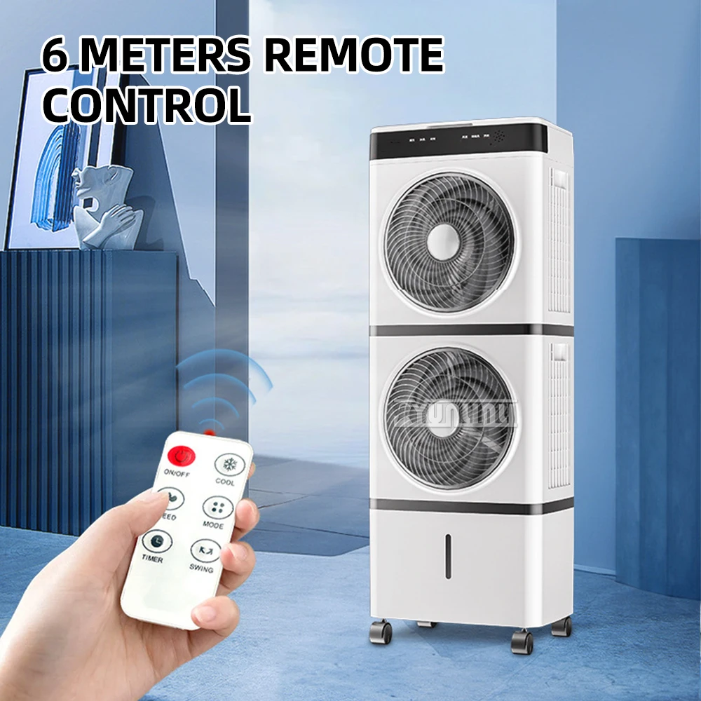 Household Air Conditioning Fan Standing Mobile Conditioning Ventilador Double Intelligent Cooling Fan Ventilateur