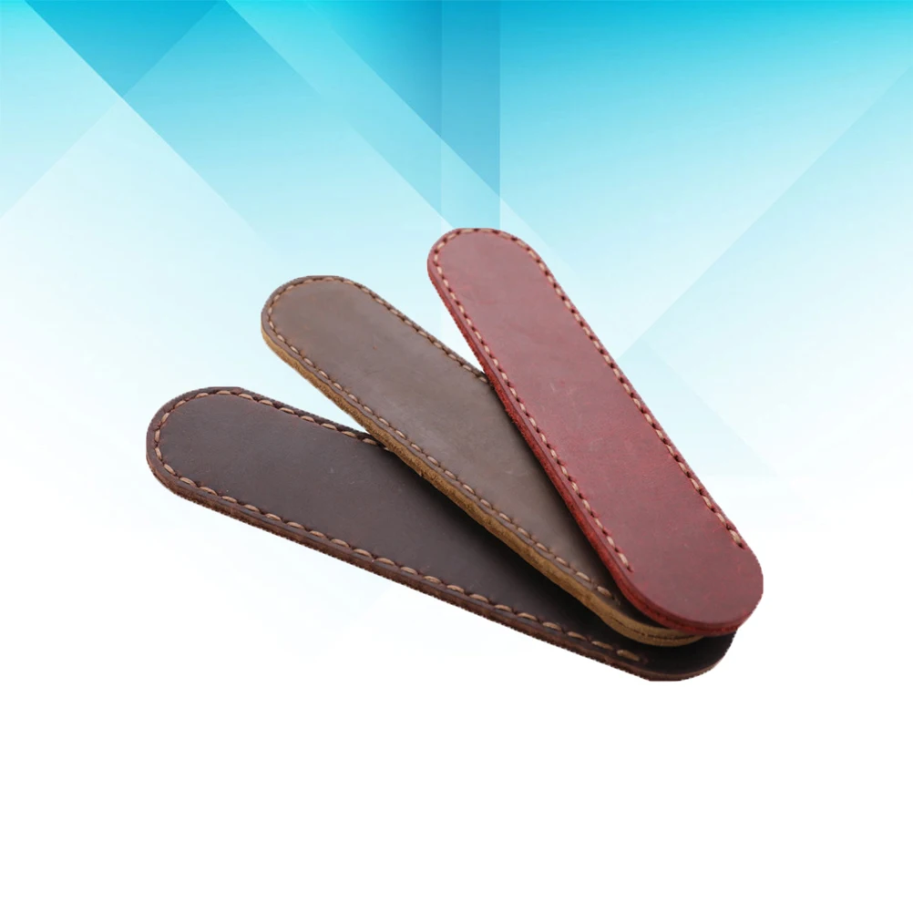 

Case Handmade Brown Multi Pen Pouch Waterproof Protective Sleeve For Office School Stationery Gift Pen Holder