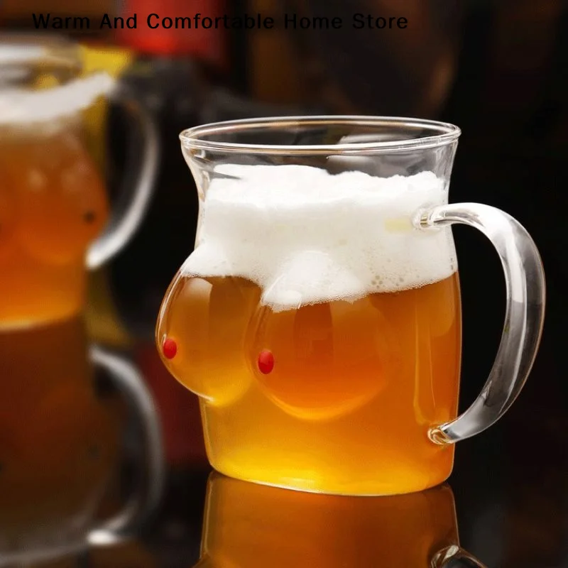 Creative Body Shape Glass Cup Whiskey Glasses Wine Shot Glass Cup Fun Sexy Lady Body Shape Chest Beer Cup for Vodka Whiskey Beer