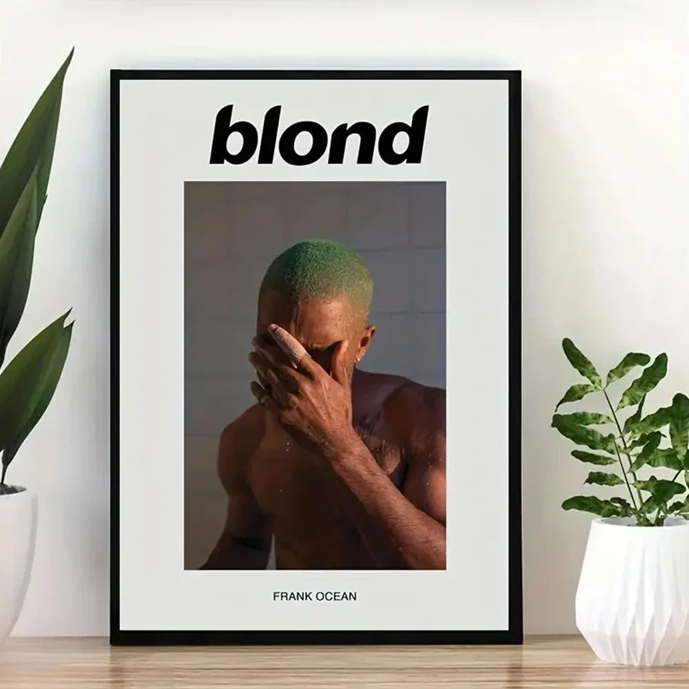 Moderne inspirierte Musik Frank Ocean Album Kunstdruck ohne Rahmen schickes blondes Konzertposter für Wohnzimmer Schlafzimmer Büro Home Decor