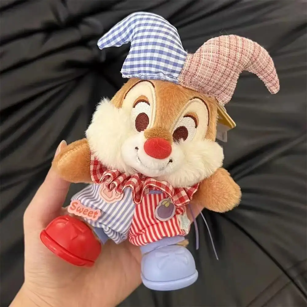 

Disney Clown Cross-Dressing Series Chip An Dale Soft Plush Filling Doll Keychain Backpack Hanging Ornaments Friend Birthday Gift