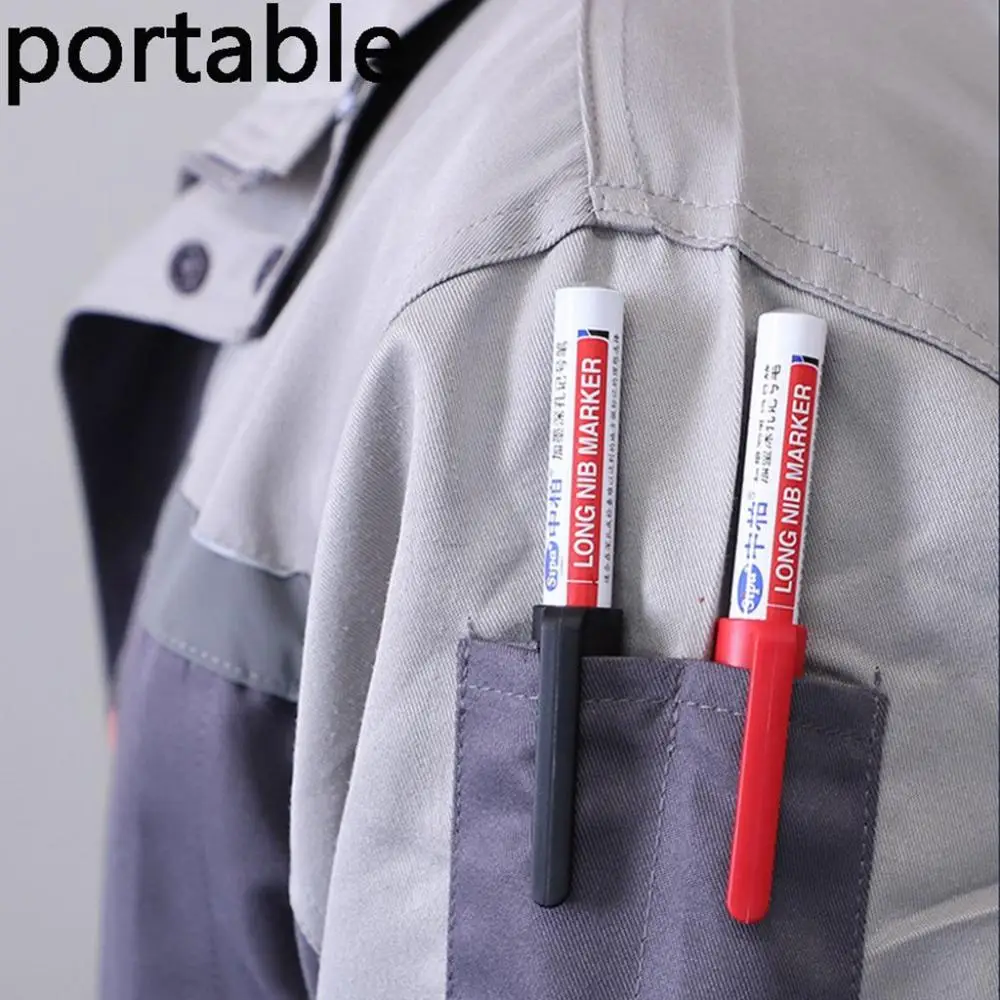 Ink Refillable Water Resistant Quick Drying Construction Pens Woodworking Decor Writing Supplies Carpenter Tools Marker Pens