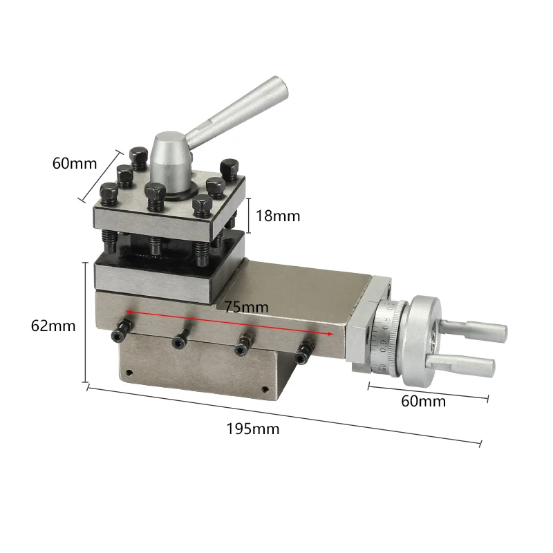 JY210 Tool Holder Mini Lathe Accessories Metal Lathe Holder Tool Assembly Quick Change Lathe Tool Holder Tool