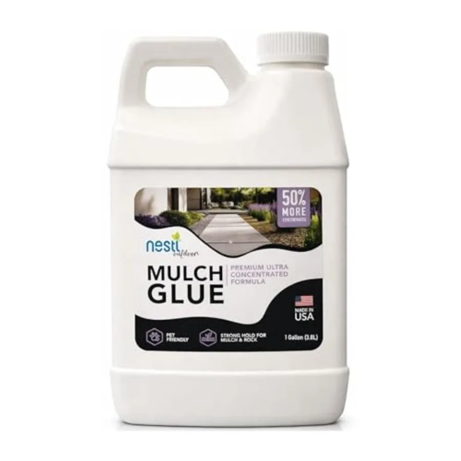 

Mulch Glue for Landscaping Ready-to-Use, Pet Safe, Pea Gravel Glue and Landscape Rock Glue Stabilizer, Stone Glue for Gravel, P