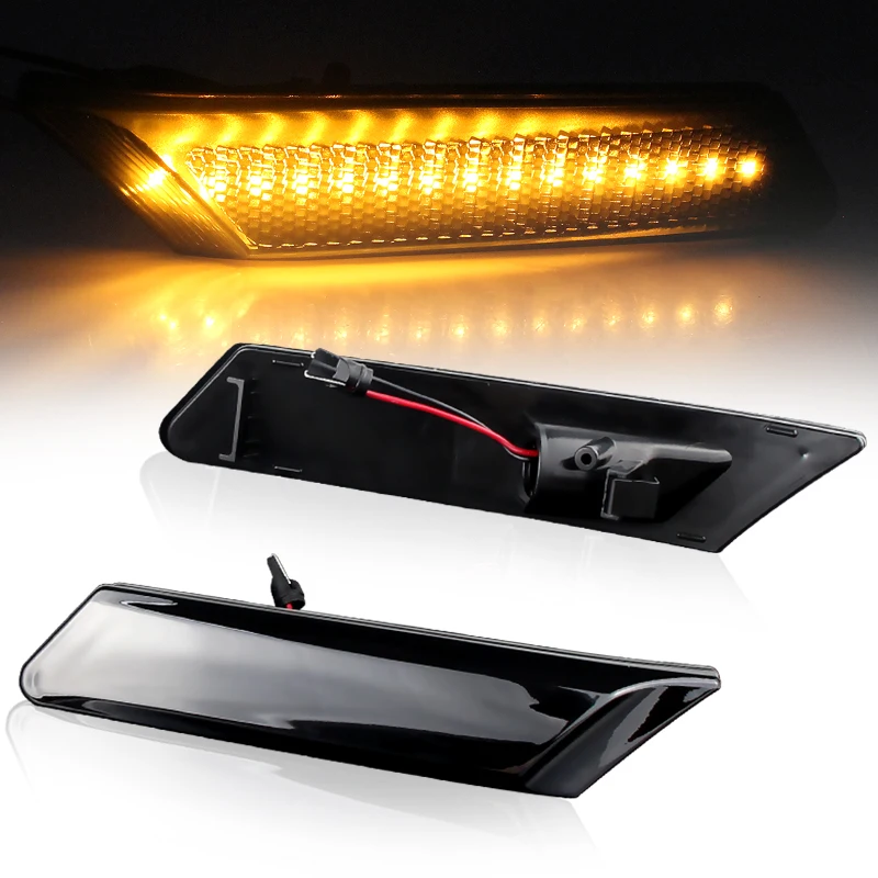 2PCS For Boxster Typ 986 Targa Carrera 996/997 Turbo 4S GT2 GT3 Dynamic LED Side Marker Turn Signal Indicator Lights