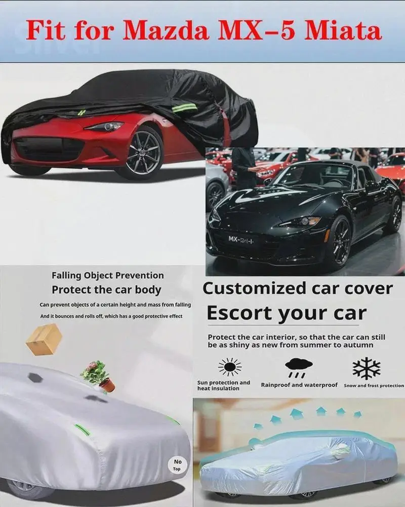 

For Custom Fit Waterproof Car Cover for Mazda MX 5 Miata All Weather Protection for Vehicles Car Covers