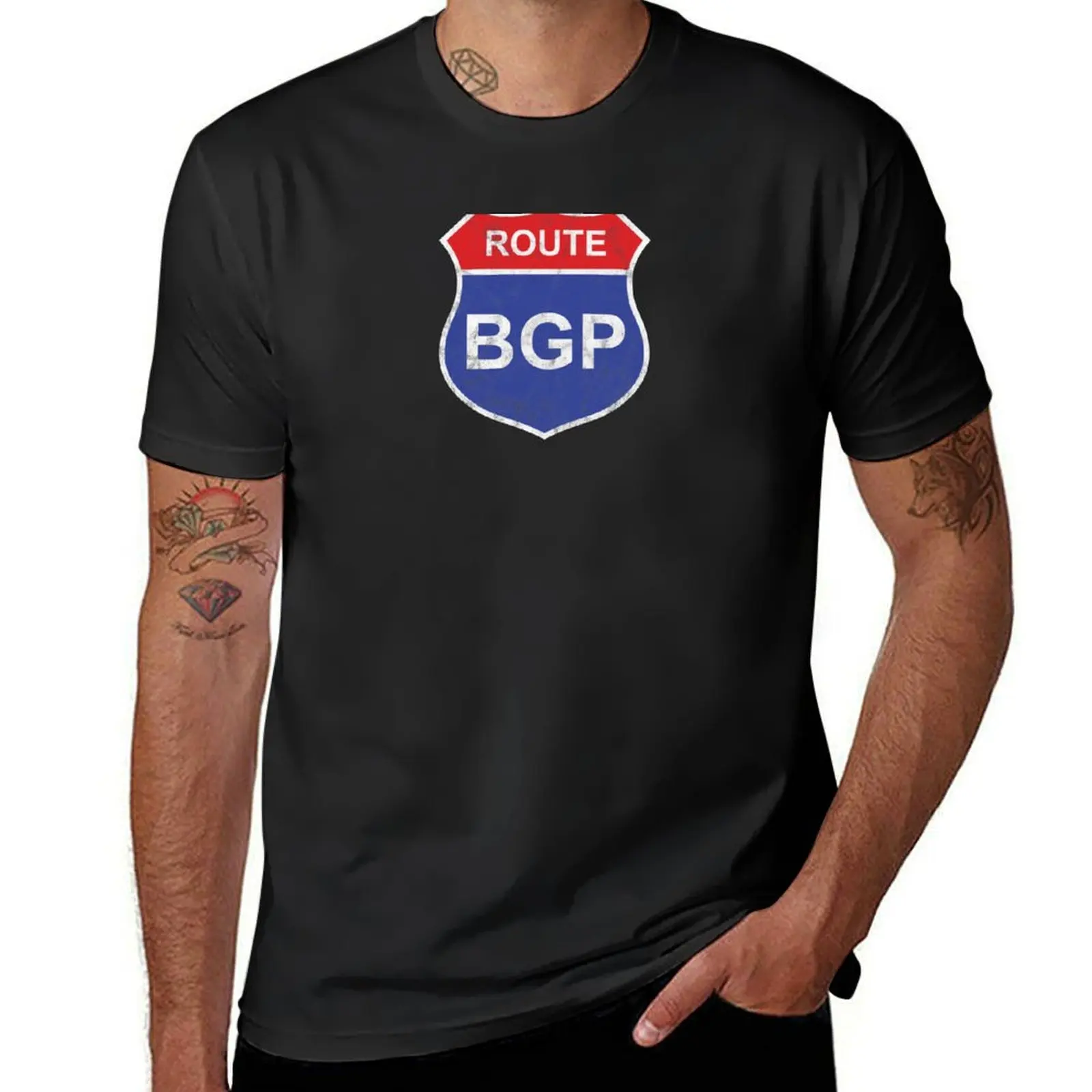 Route BGP Network - IT - Tech T-Shirt heavyweights shirts graphic tees mens champion t shirts