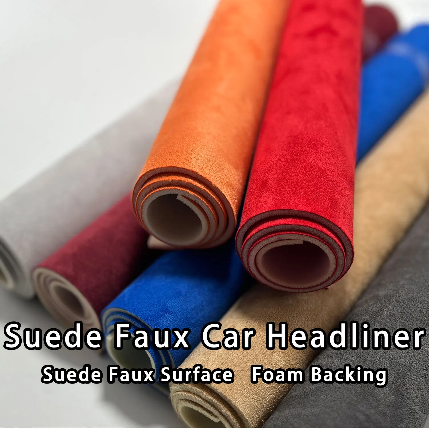 

Suede Car Headliner Car Roof Fabric Sponge Backing for Automotive Interior Modification Truck Ceiling Renovation DIY 280x140cm