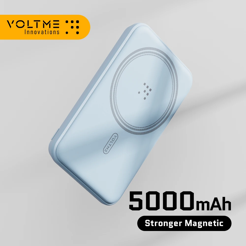 

VOLTME 5000mAh Power Bank Mini Magnetic Wireless Charger 15W Magpak 5K For iPhone 15 14 Pro Max Portable External Battery