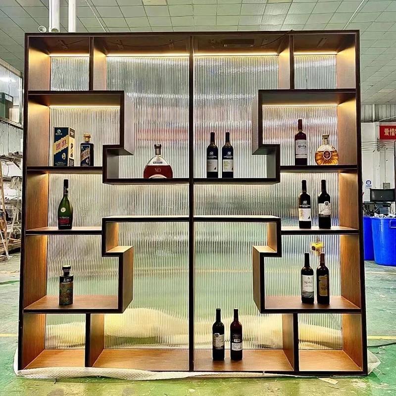 

Customize.Morden Design Living Room Furniture Stainless Steel Display Cabinet
