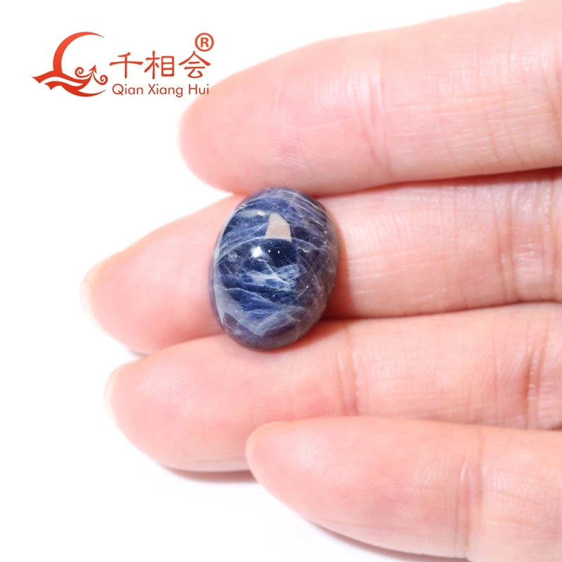 

oval and pear shape 3-18ct cabochon Natural and unheated blue sapphire opaque Decoration Gifts Loose Gemstone GRC certificated