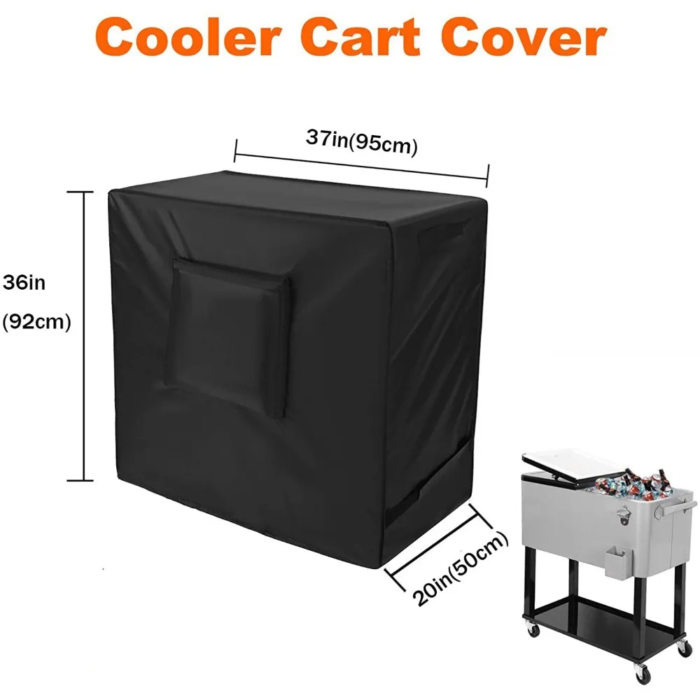 

Cooler Cart Cover Cold Drink Truck Cover, Outdoor Hand Push Refrigerated Truck Protective Cover, Ice Stir Fry Machine Dust Cover