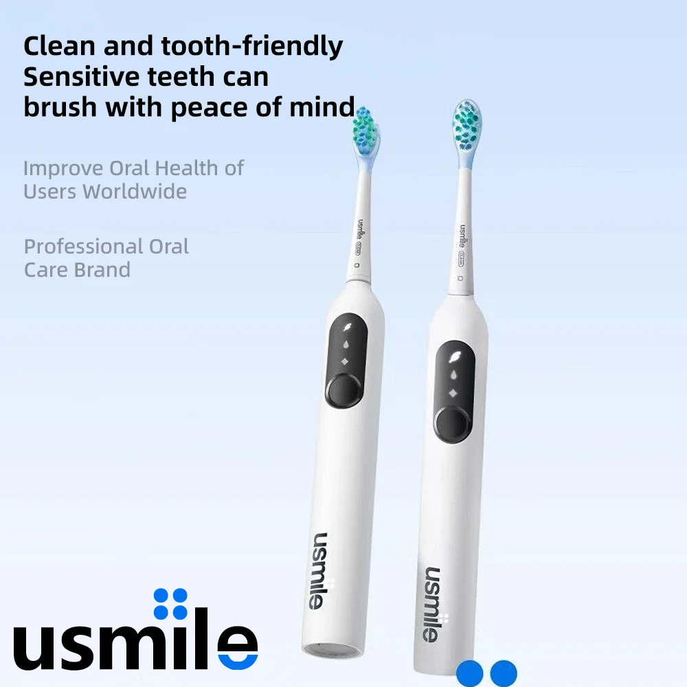 

Usmile P8 Sonic Electric Toothbrush180-Day Battery Life USB Charge IPX8 Waterproof with Replaceable Heads Set for Adult Travel