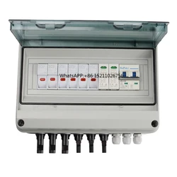 Combiner Box 3 String 3 In 1 Out 25A 600V  Pv Array DC Combiner Box For Solar Panel Power System