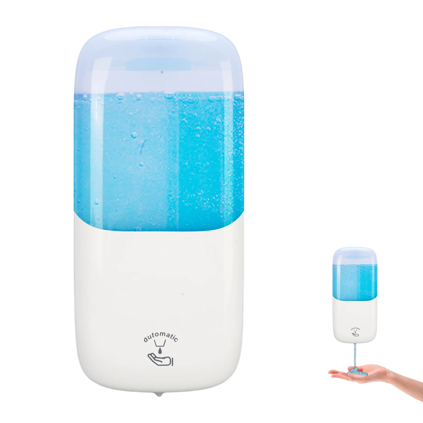 

Automatic Liquid Soap Dispenser Touchless 1000mL Large Capacity Hand Soap Dispenser Wall-Mount for Kitchen Bathroom Commercial