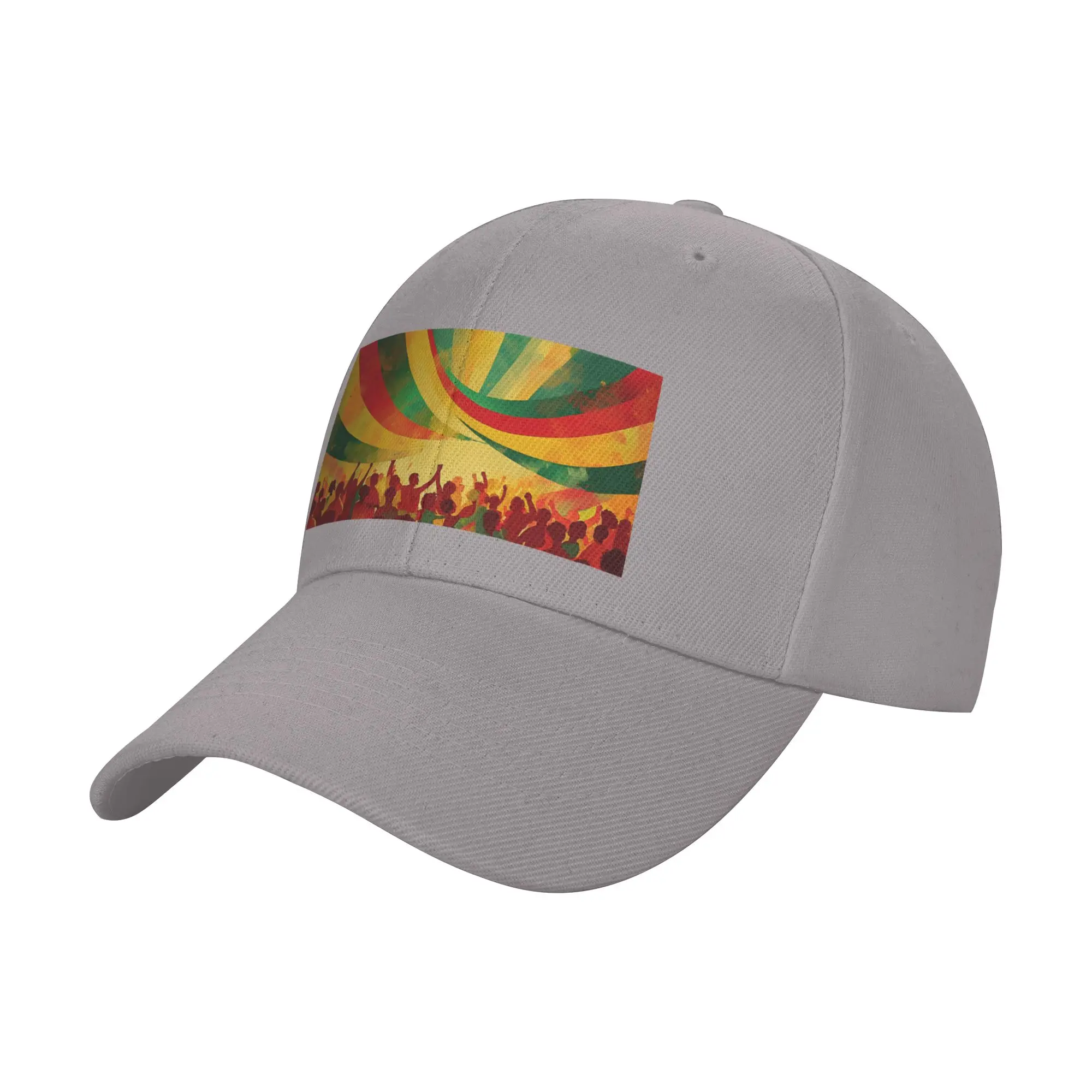 Hot Sale Reggae Music Festival Crowd - Vibrant Rastafarian Baseball Cap  Aesthetic Black Cap  Motorcycle Riding Black Cap